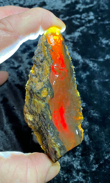 127 Gram Oregon Chocolate Fire Opal Rough