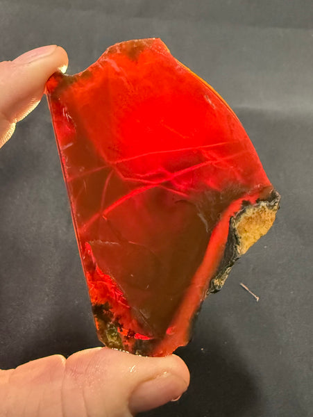 104 Gram Oregon Chocolate Fire Opal Slab