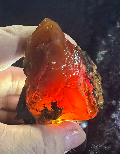 156 Gram Oregon Chocolate Fire Opal Rough