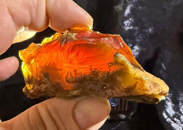 128 Gram Oregon Fire Opal Rough