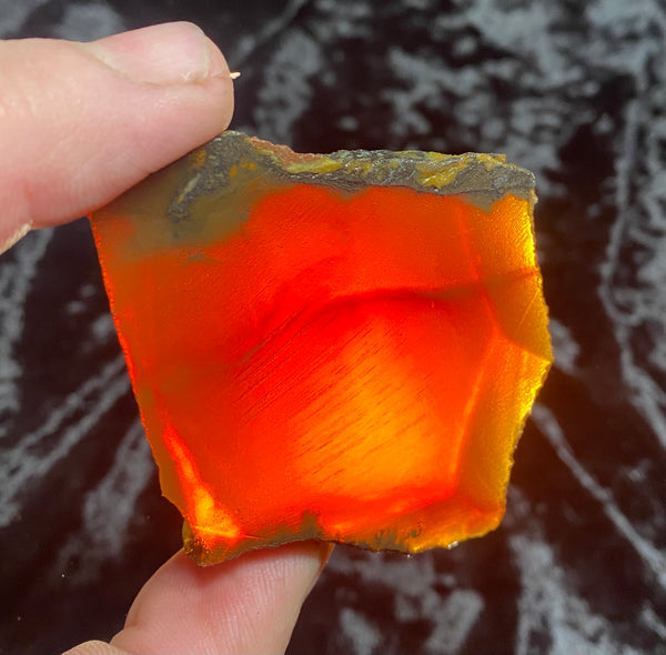 60 Gram Oregon Chocolate Fire Opal Slab