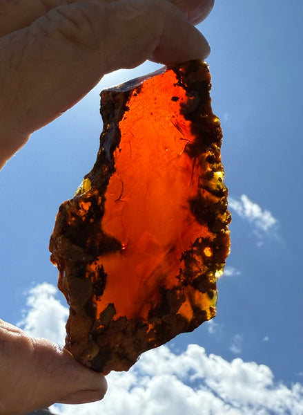 88 Gram Oregon Fire Opal Slab