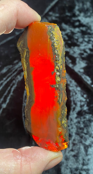 67 Gram Oregon Chocolate Fire Opal Slab