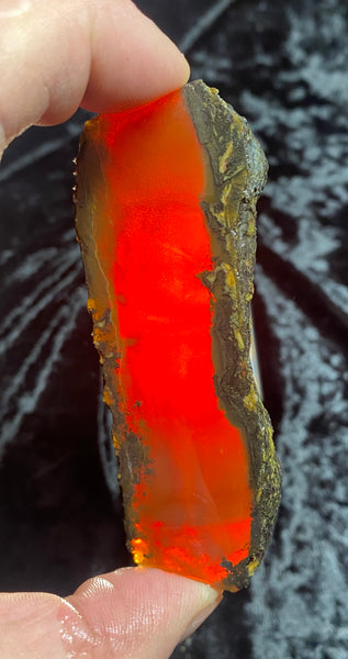 67 Gram Oregon Chocolate Fire Opal Slab