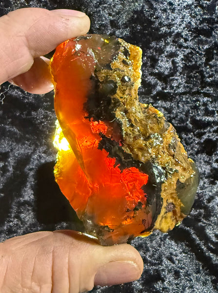 177 Gram Oregon Chocolate Fire Opal Rough
