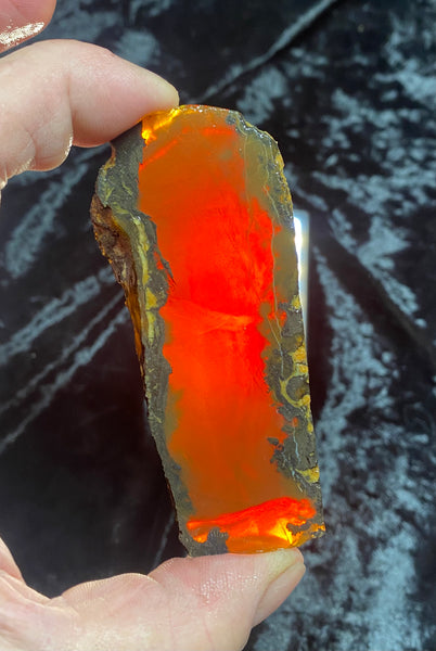 72 Gram Oregon Chocolate Fire Opal Slab