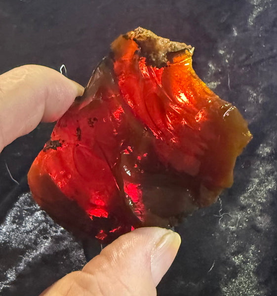 161 Gram Oregon Chocolate Fire Opal Rough