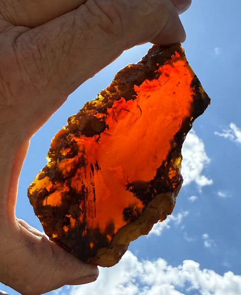 88 Gram Oregon Fire Opal Slab