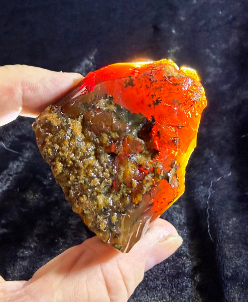 129 Gram Oregon Chocolate Fire Opal Rough