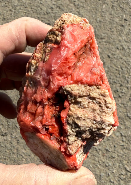251 Gram Oregon Red Opal Rough
