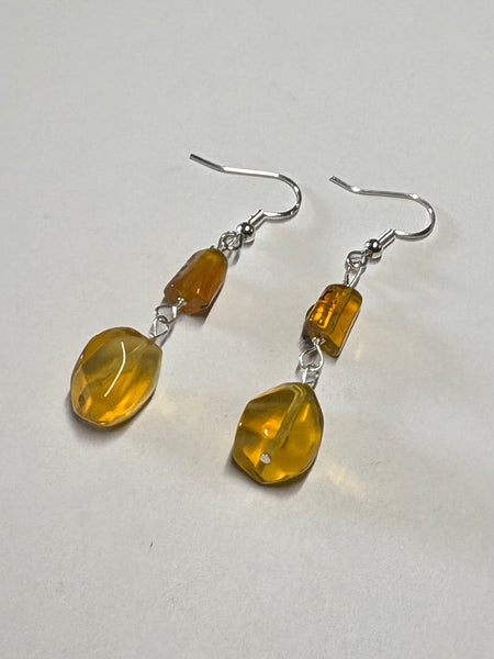 Oregon Fire Opal Earrings