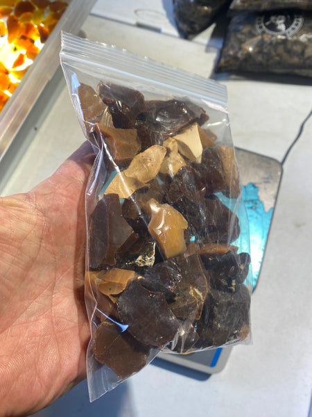 1 Pound Tumble Bag of Oregon Chocolate & Caramel Opal