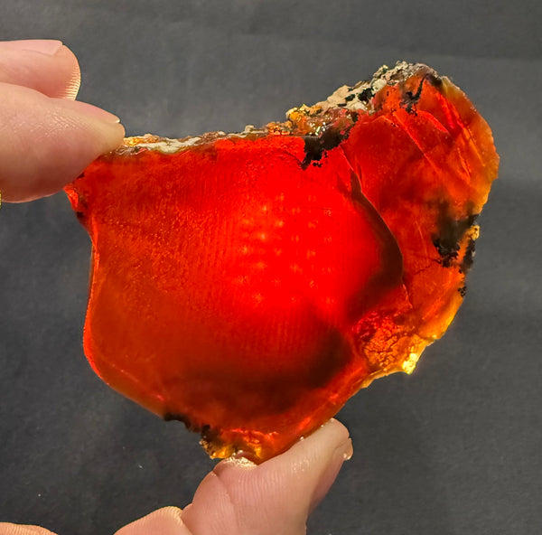 75 Gram Oregon Chocolate Fire Opal Slab