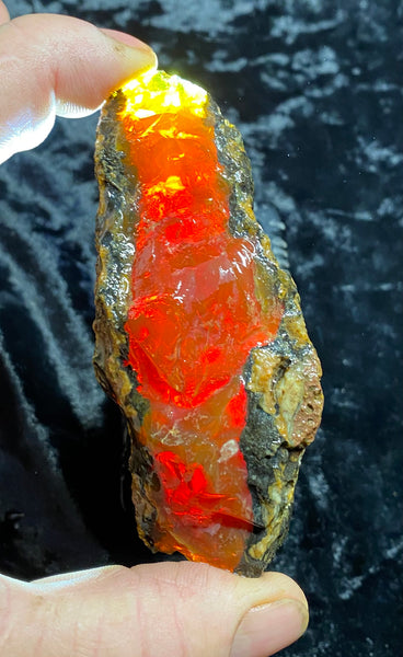 127 Gram Oregon Chocolate Fire Opal Rough