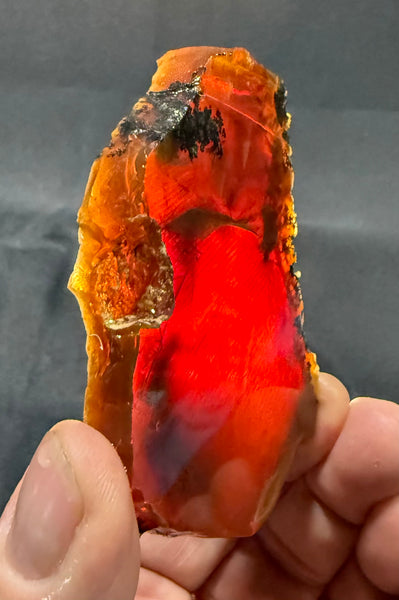 75 Gram Oregon Chocolate Fire Opal Slab
