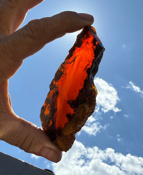 88 Gram Oregon Fire Opal Slab