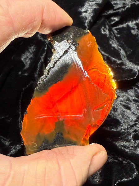 44 Gram Oregon Chocolate Fire Opal Slab