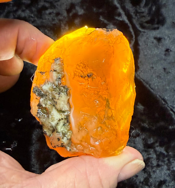 163 Gram Oregon Fire Opal Rough