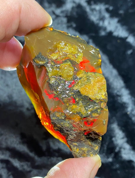 114 Gram Oregon Chocolate Fire Opal Rough