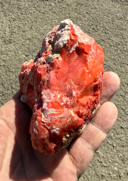 398 Gram Red Oregon Opal Rough