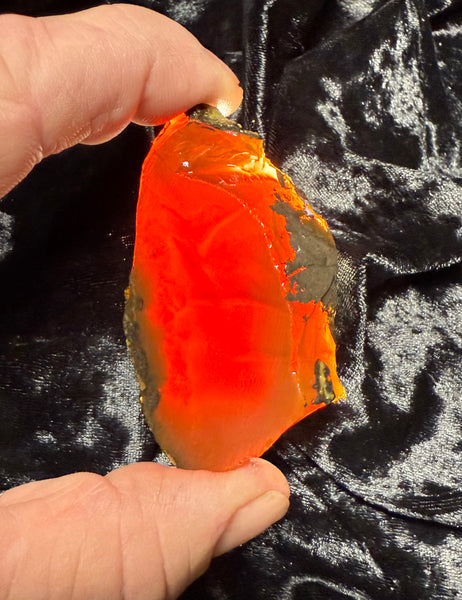 41 Gram Oregon Chocolate Fire Opal Slab