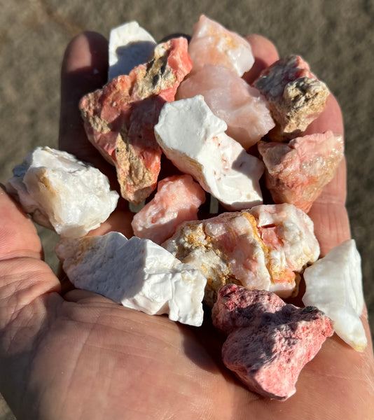 Outlaw Rocks Oregon 5 Pound Oregon Pink and White Opal Pay Dirt – Outlaw Rocks