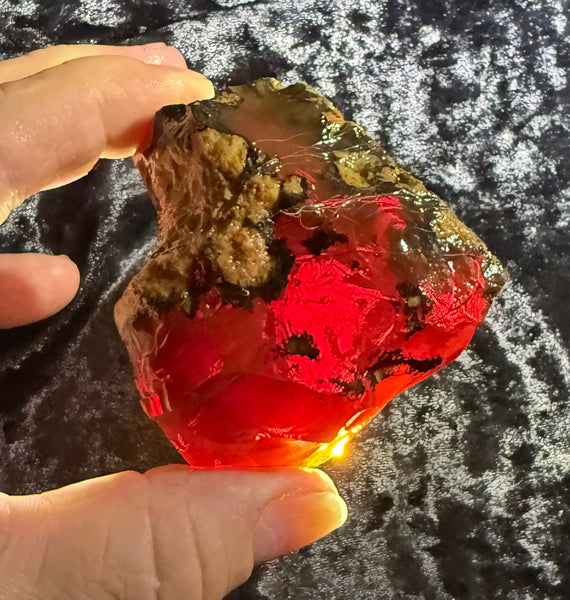 203 Gram Oregon Chocolate Fire Opal Rough