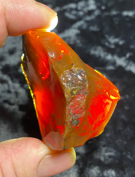 74 Gram Oregon Chocolate Fire Opal Rough