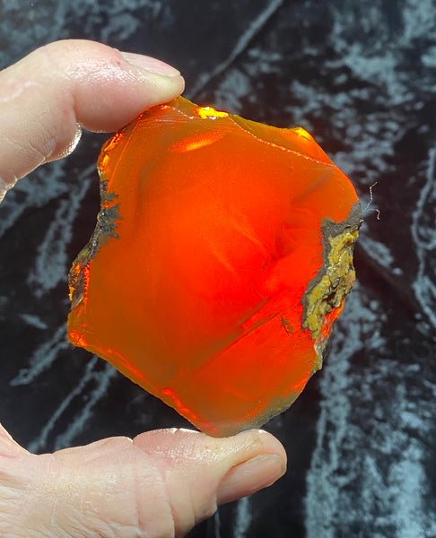 76 Gram Oregon Chocolate Fire Opal Slab