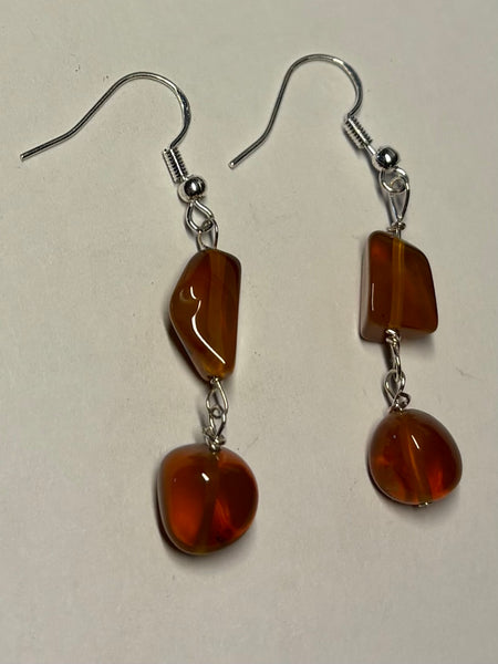 Oregon Fire Opal Earrings