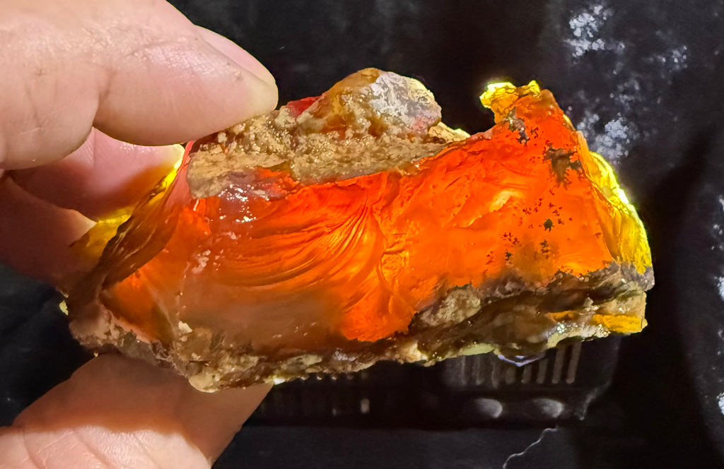 128 Gram Oregon Fire Opal Rough