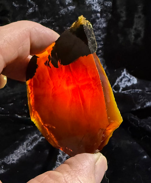 74 Gram Oregon Chocolate Fire Opal Slab