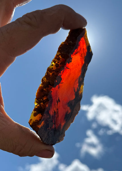 88 Gram Oregon Fire Opal Slab