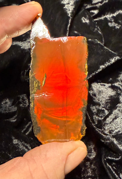 37 Gram Oregon Chocolate Fire Opal Slab