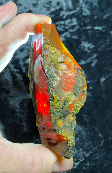 172 Gram Oregon Chocolate Fire Opal Rough