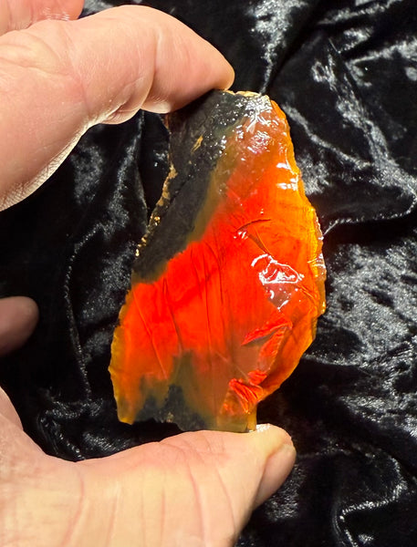 44 Gram Oregon Chocolate Fire Opal Slab