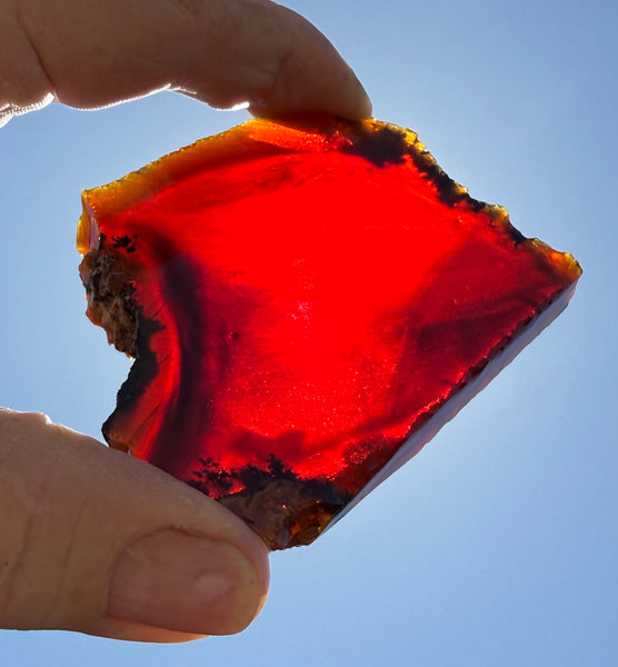 120 Gram Oregon Chocolate Fire Opal Slab
