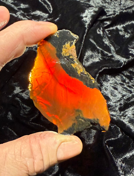 44 Gram Oregon Chocolate Fire Opal Slab