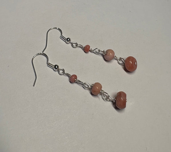 Oregon Pink Opal Earrings