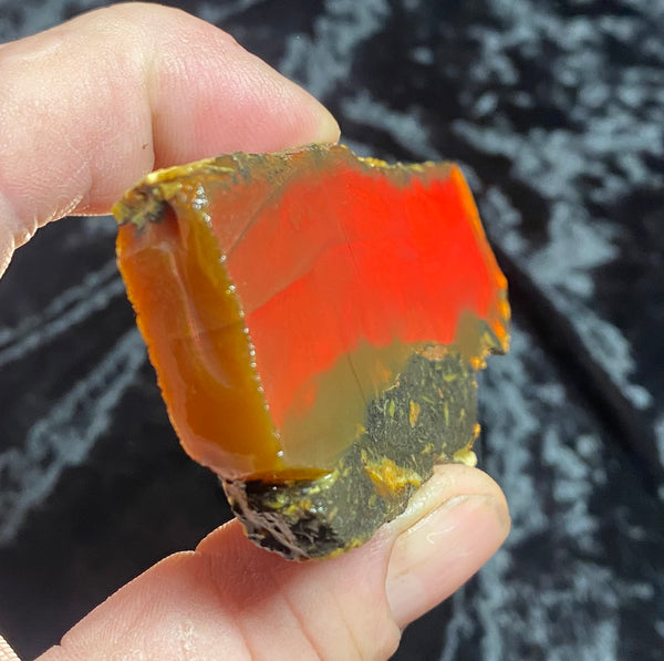 64 Gram Oregon Chocolate Fire Opal Slab