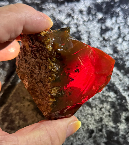 203 Gram Oregon Chocolate Fire Opal Rough
