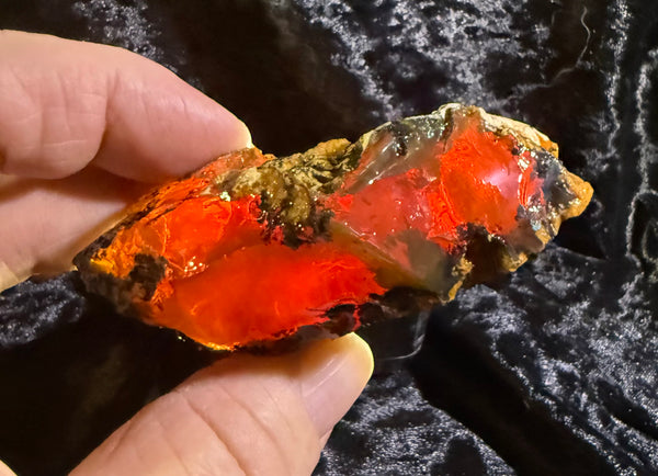 129 Gram Oregon Chocolate Fire Opal Rough