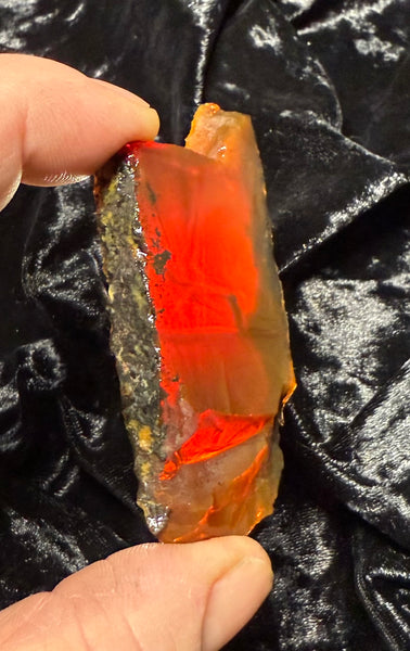 37 Gram Oregon Chocolate Fire Opal Slab