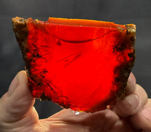 134 Gram Oregon Chocolate Fire Opal Slab