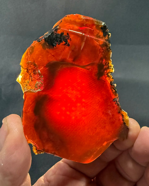 75 Gram Oregon Chocolate Fire Opal Slab