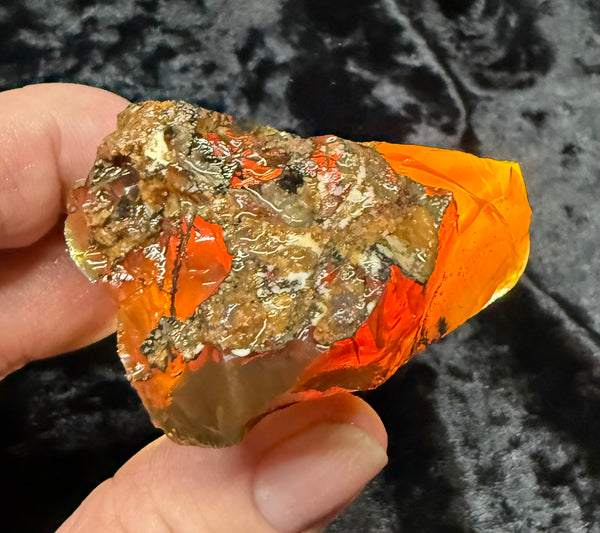 102 Gram Oregon Fire Opal Rough