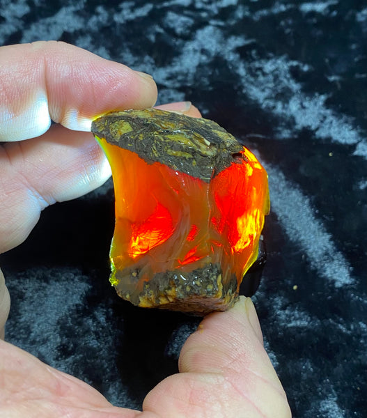 77 Gram Oregon Chocolate Fire Opal Rough