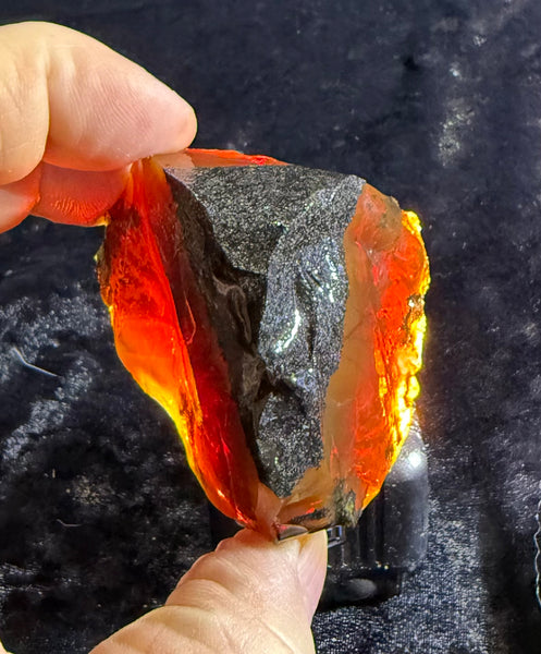 129 Gram Oregon Chocolate Fire Opal Rough