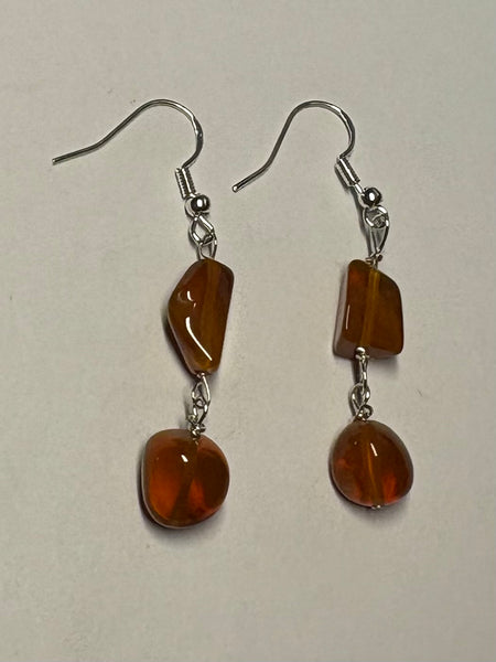 Oregon Fire Opal Earrings