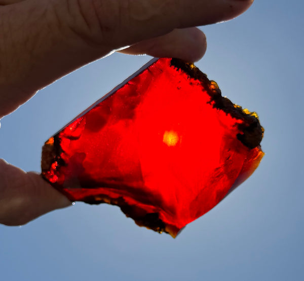 120 Gram Oregon Chocolate Fire Opal Slab